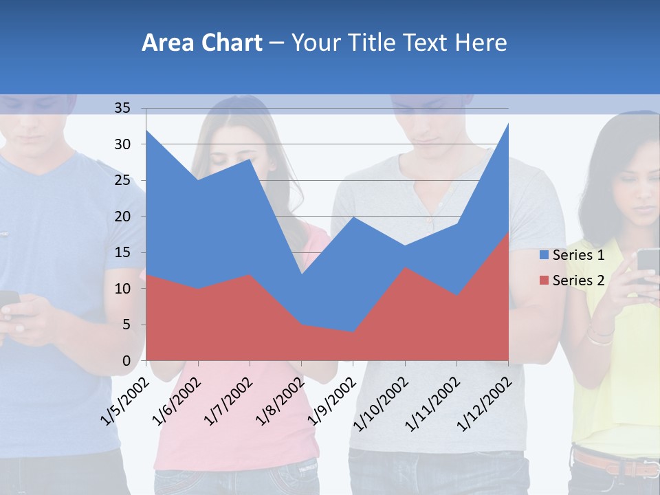 Generation In Phones PowerPoint Template