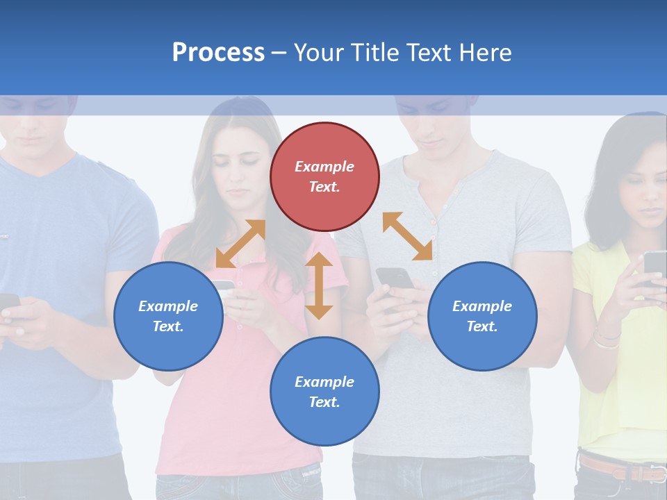 Generation In Phones PowerPoint Template