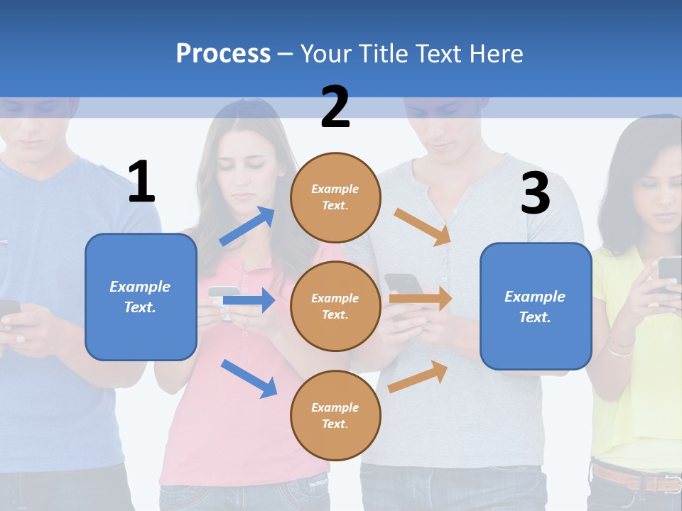 Generation In Phones PowerPoint Template