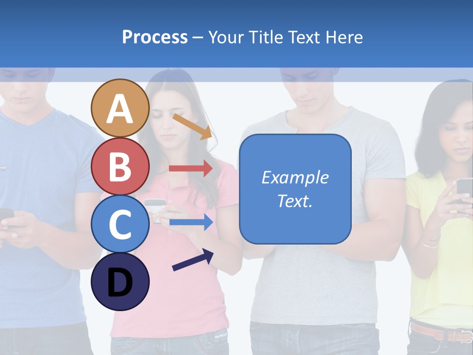 Generation In Phones PowerPoint Template