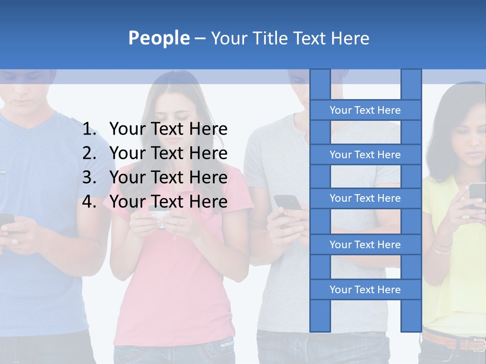 Generation In Phones PowerPoint Template