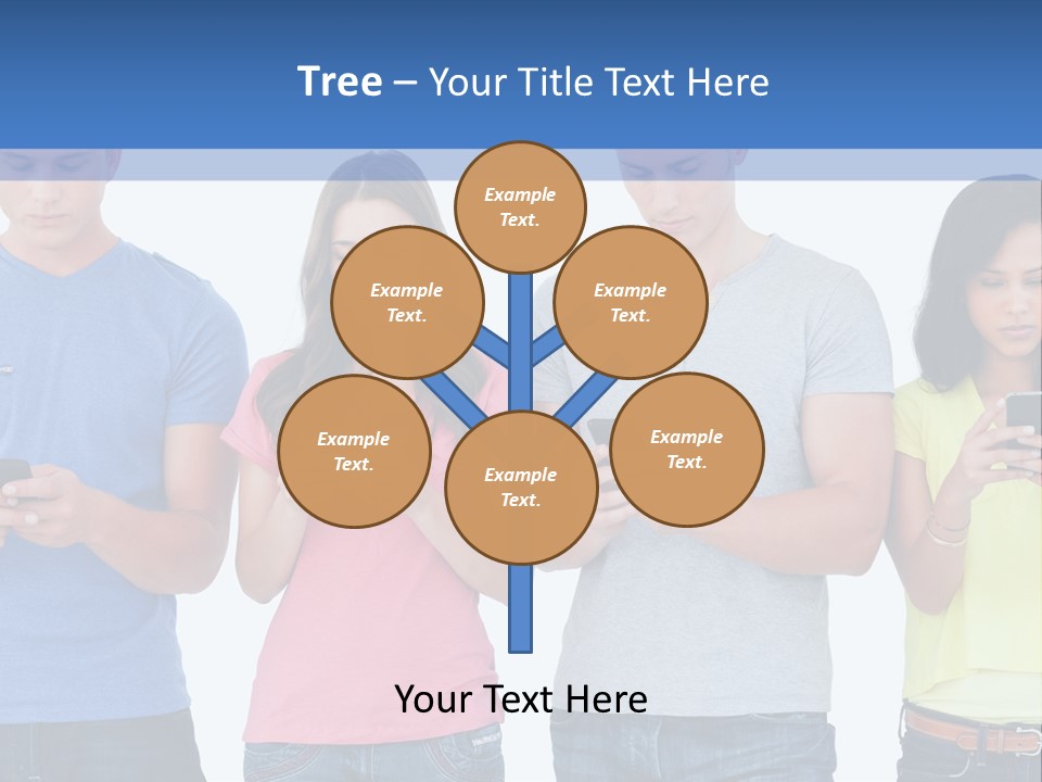 Generation In Phones PowerPoint Template