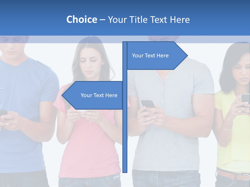 Generation In Phones PowerPoint Template