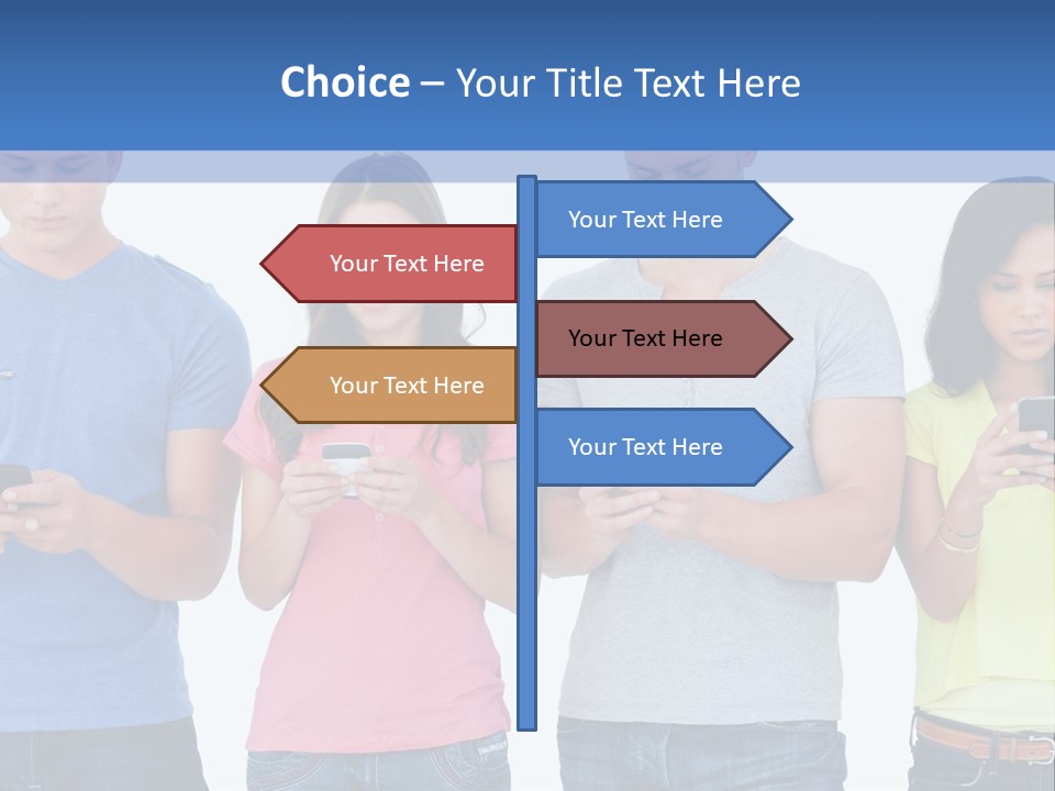 Generation In Phones PowerPoint Template