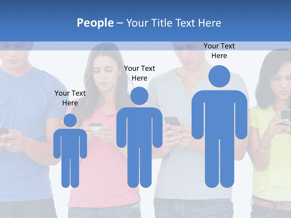 Generation In Phones PowerPoint Template