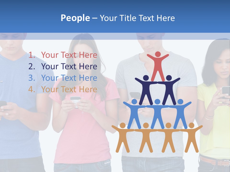 Generation In Phones PowerPoint Template