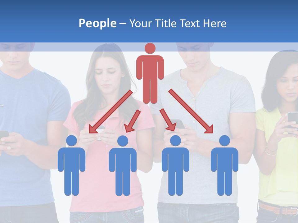 Generation In Phones PowerPoint Template