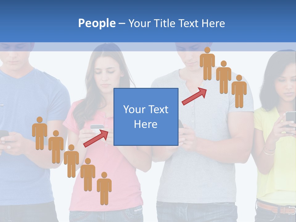 Generation In Phones PowerPoint Template