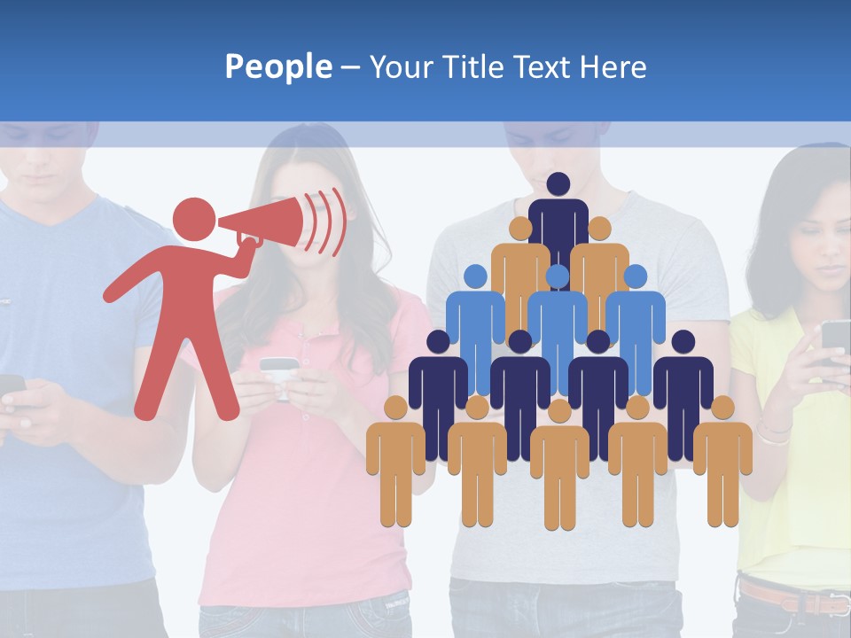 Generation In Phones PowerPoint Template