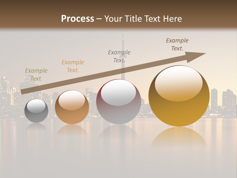 Sunset On The Background Of The City PowerPoint Template