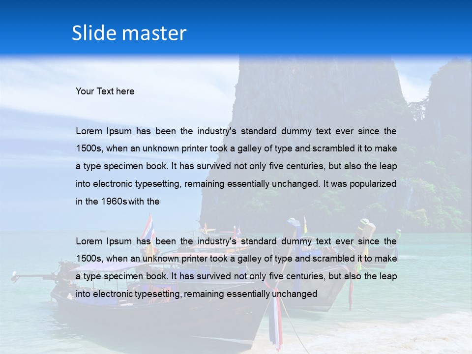 Paradise Island PowerPoint Template