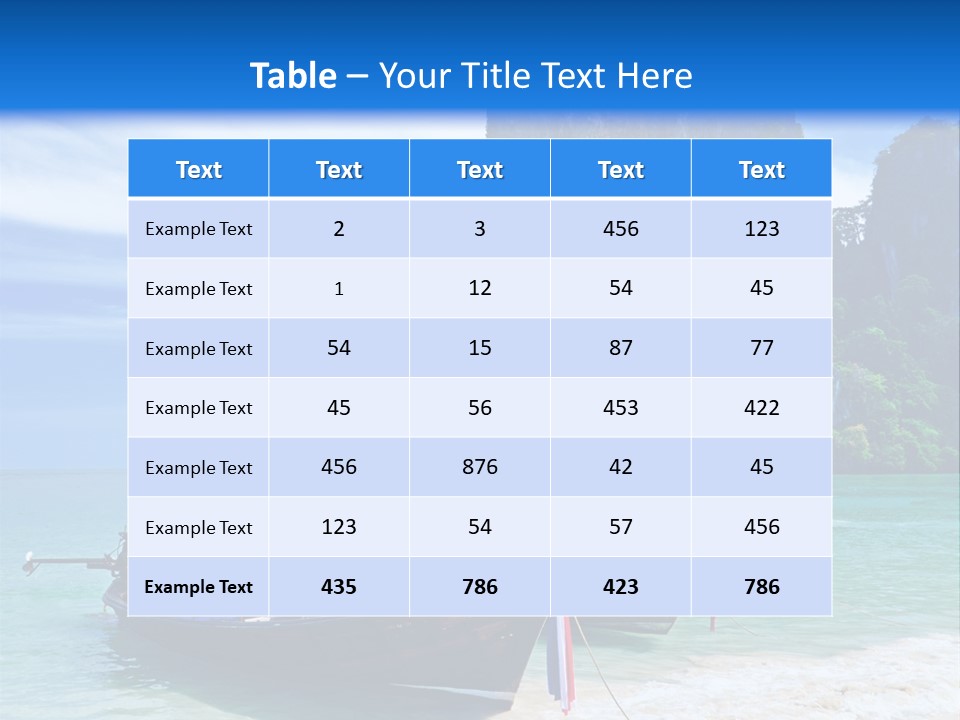 Paradise Island PowerPoint Template