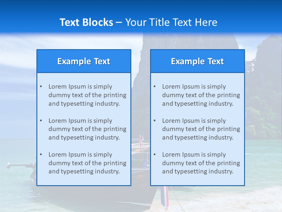 Paradise Island PowerPoint Template