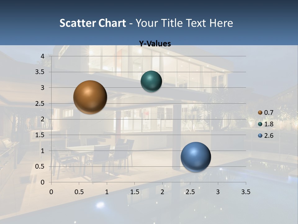 Large House With Pool PowerPoint Template