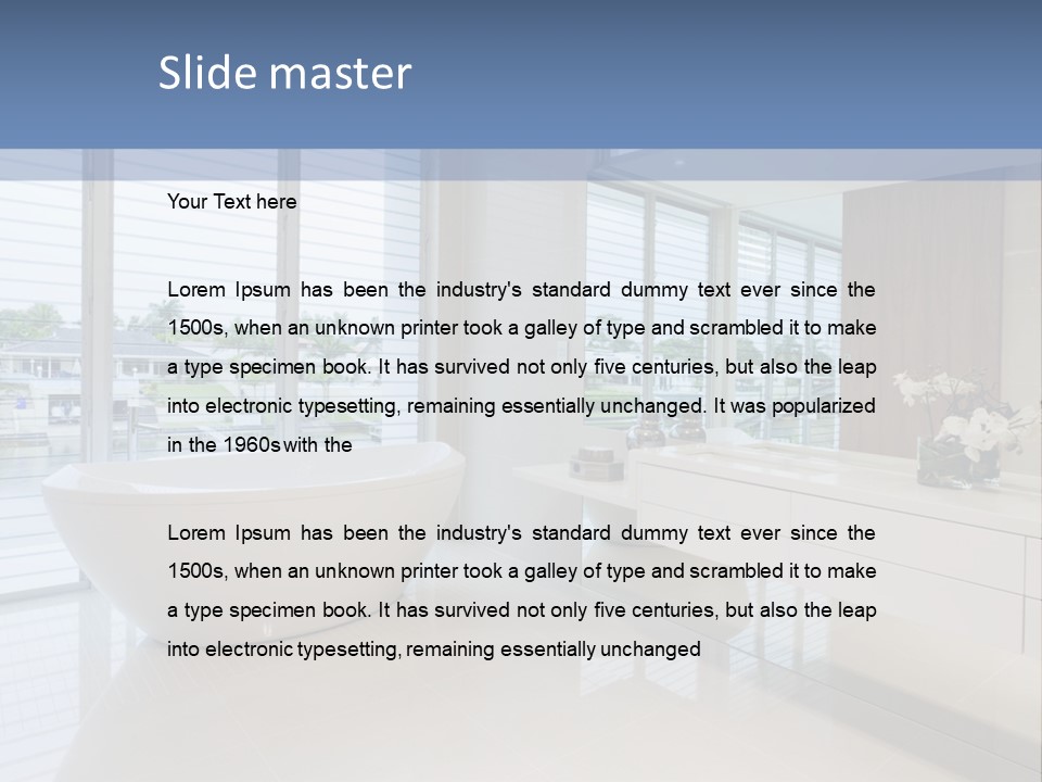 Large Bathroom PowerPoint Template