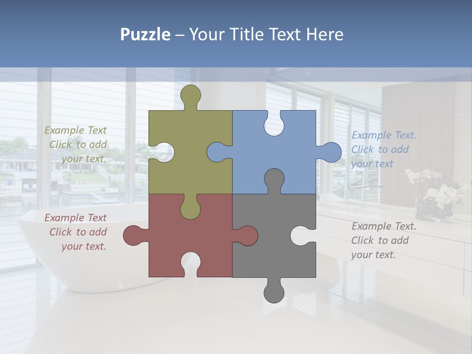 Large Bathroom PowerPoint Template