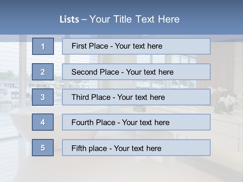 Large Bathroom PowerPoint Template