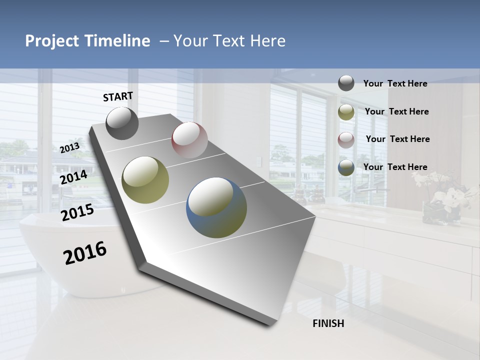 Large Bathroom PowerPoint Template