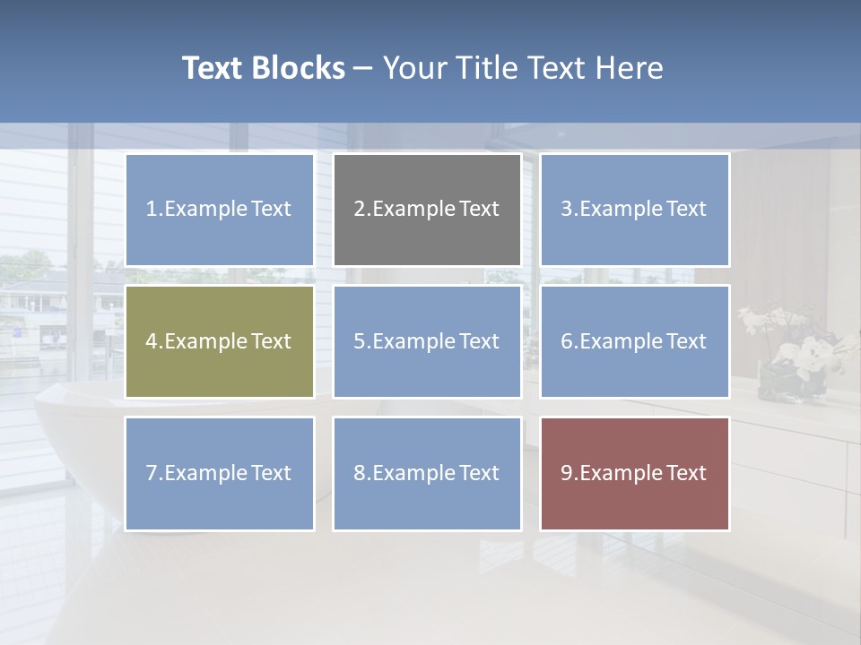Large Bathroom PowerPoint Template
