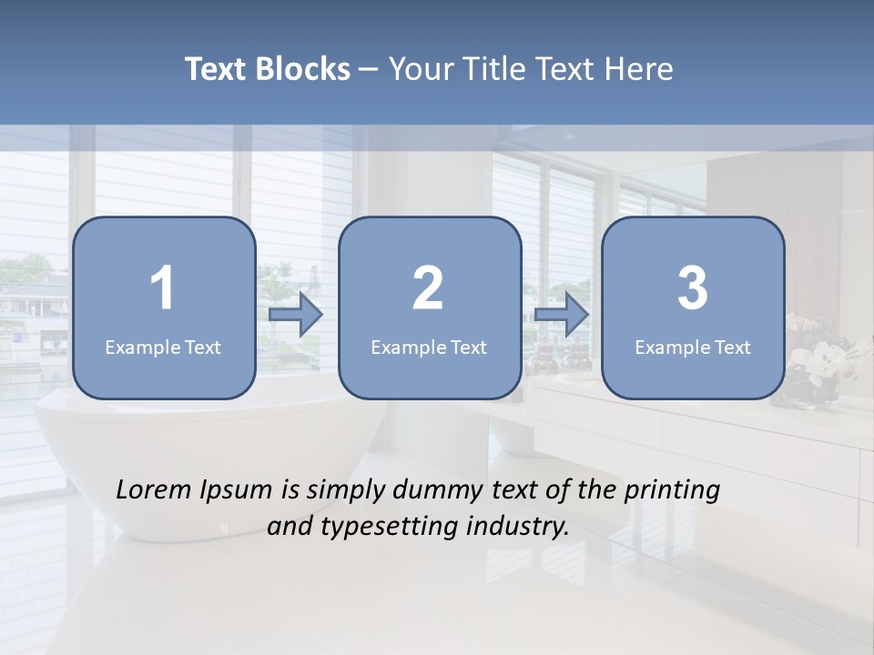 Large Bathroom PowerPoint Template