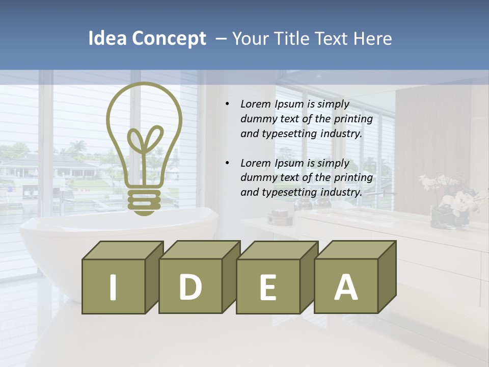 Large Bathroom PowerPoint Template