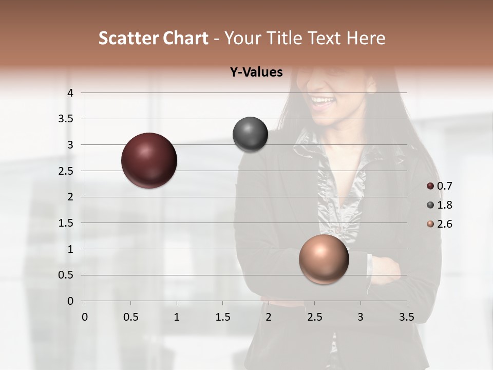 Girl Near The Office PowerPoint Template