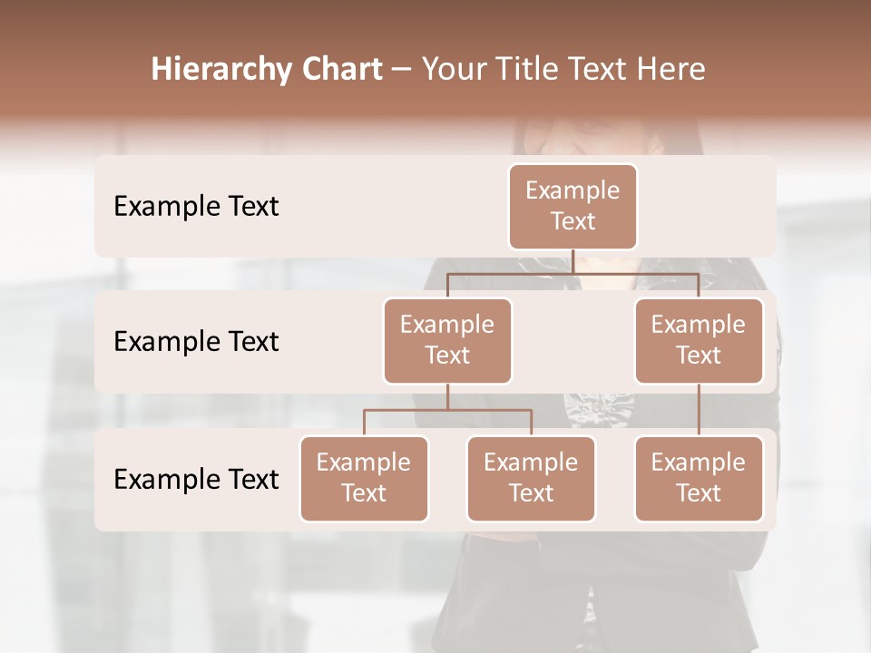 Girl Near The Office PowerPoint Template