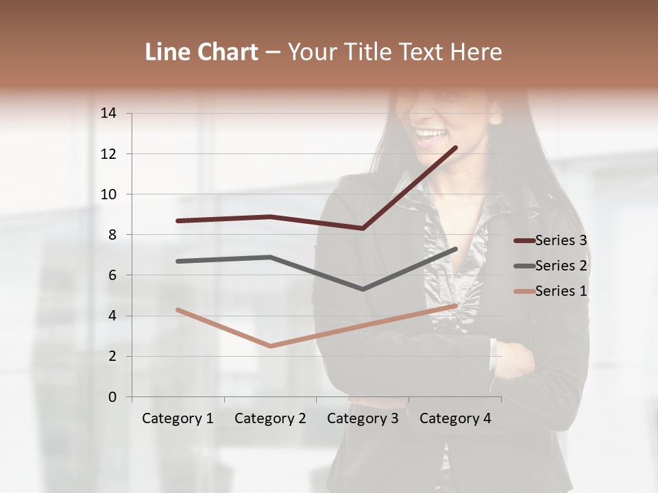 Girl Near The Office PowerPoint Template