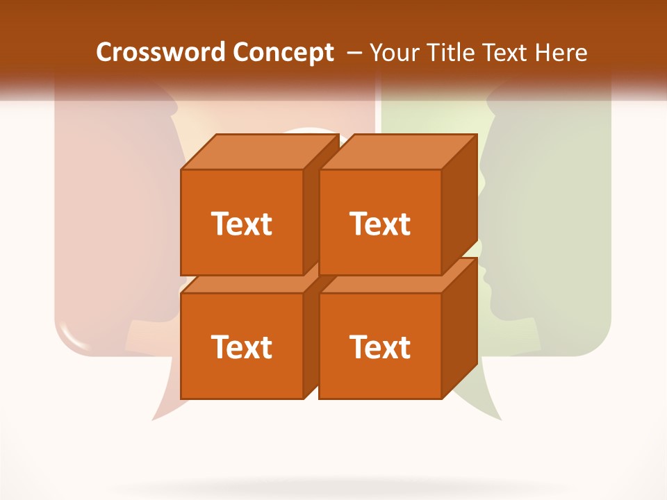 Communication Puzzle PowerPoint Template