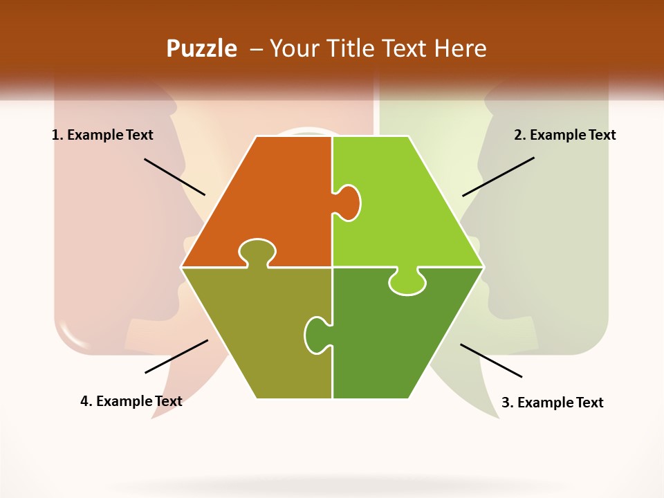 Communication Puzzle PowerPoint Template