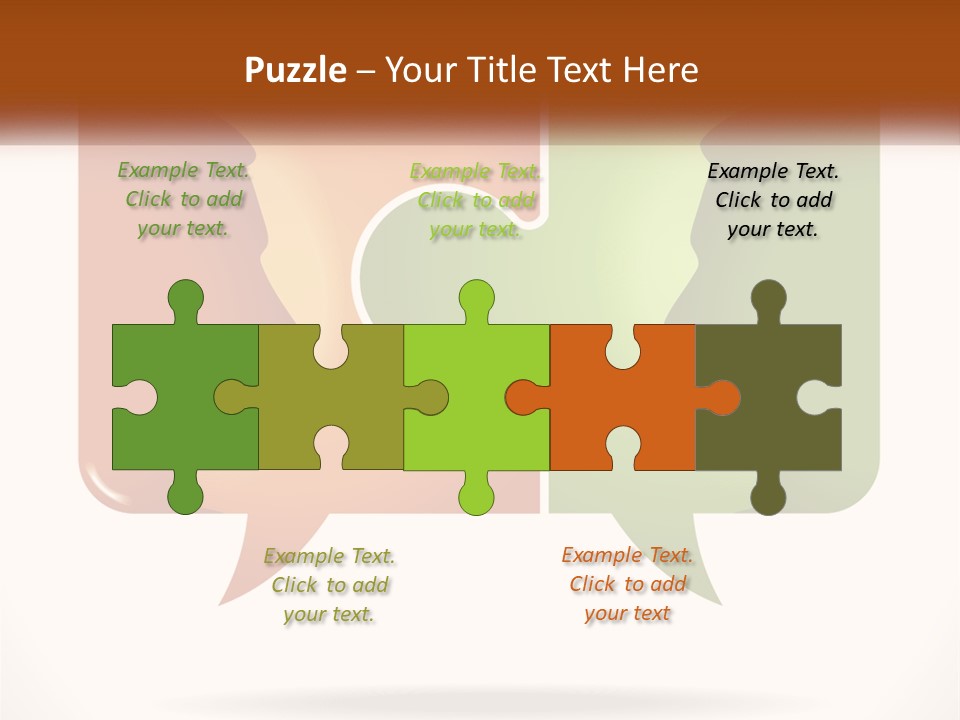 Communication Puzzle PowerPoint Template