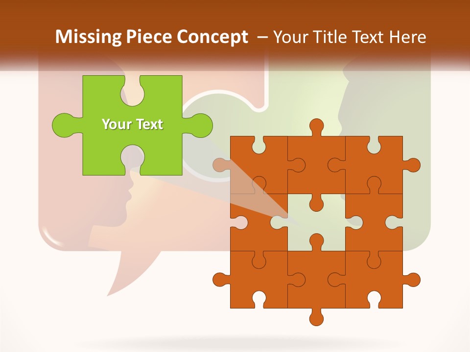 Communication Puzzle PowerPoint Template