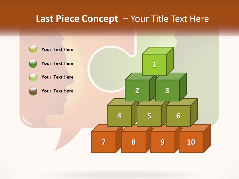 Communication Puzzle PowerPoint Template