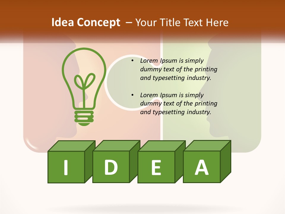 Communication Puzzle PowerPoint Template