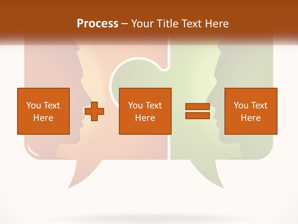 Communication Puzzle PowerPoint Template