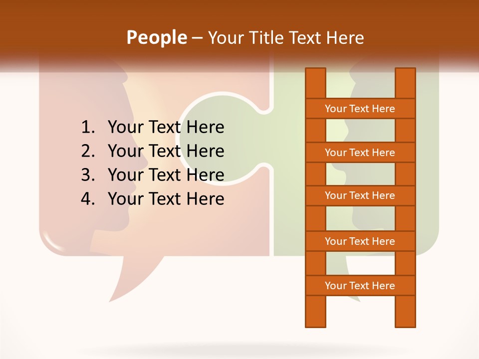 Communication Puzzle PowerPoint Template