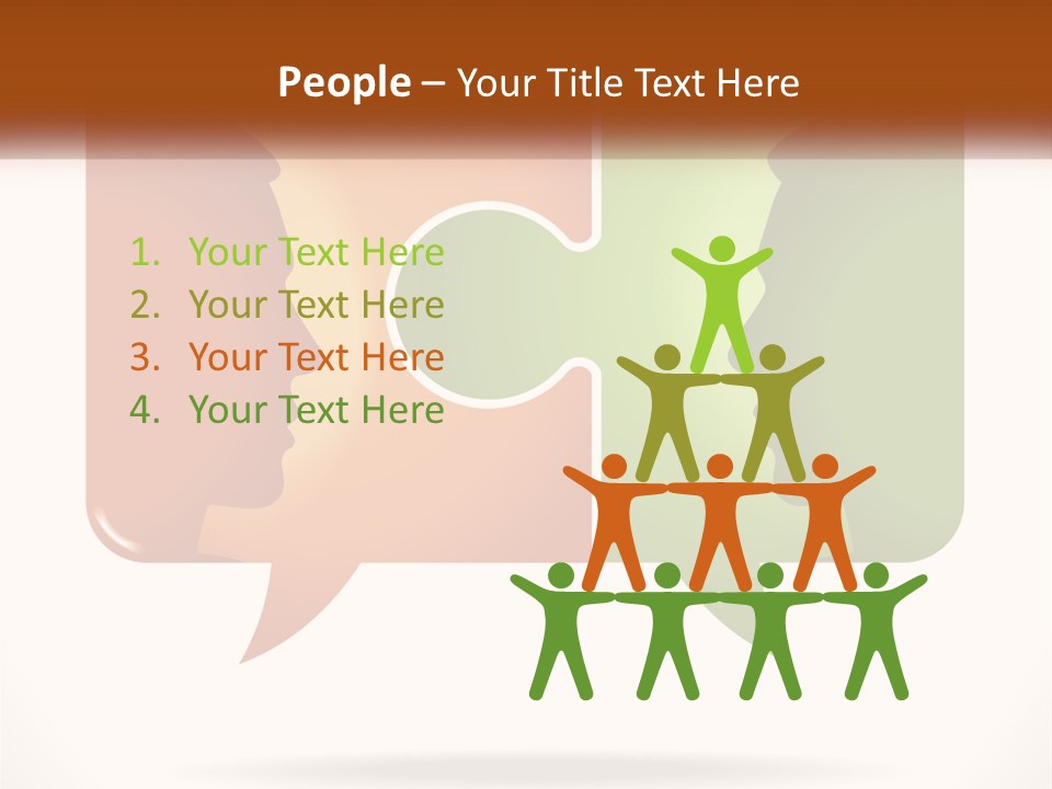 Communication Puzzle PowerPoint Template