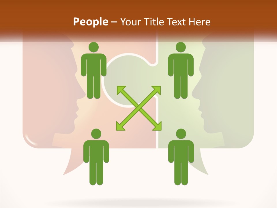 Communication Puzzle PowerPoint Template