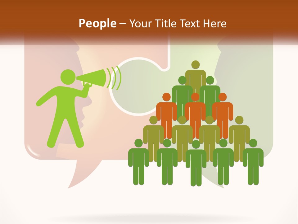 Communication Puzzle PowerPoint Template