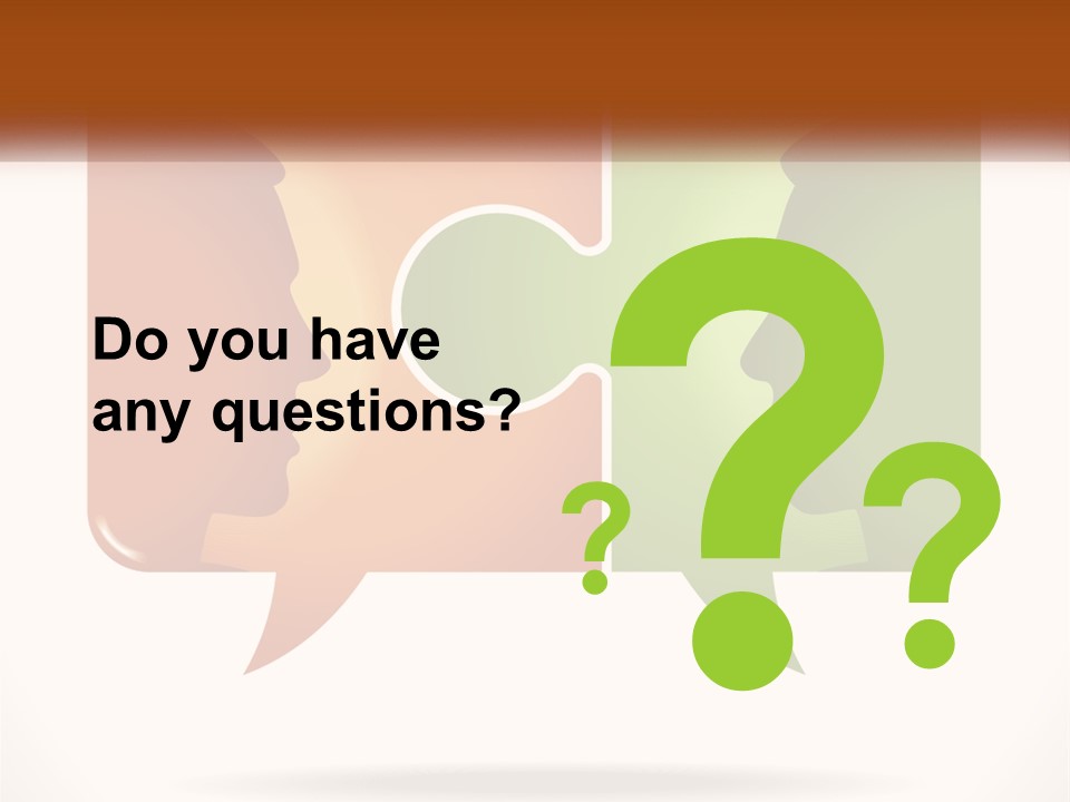 Communication Puzzle PowerPoint Template