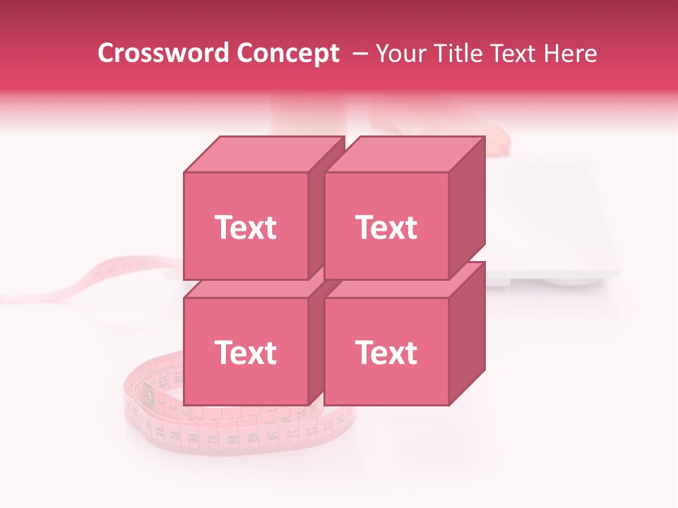 Girl Measures Weight PowerPoint Template