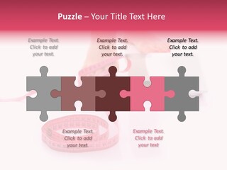 Girl Measures Weight PowerPoint Template