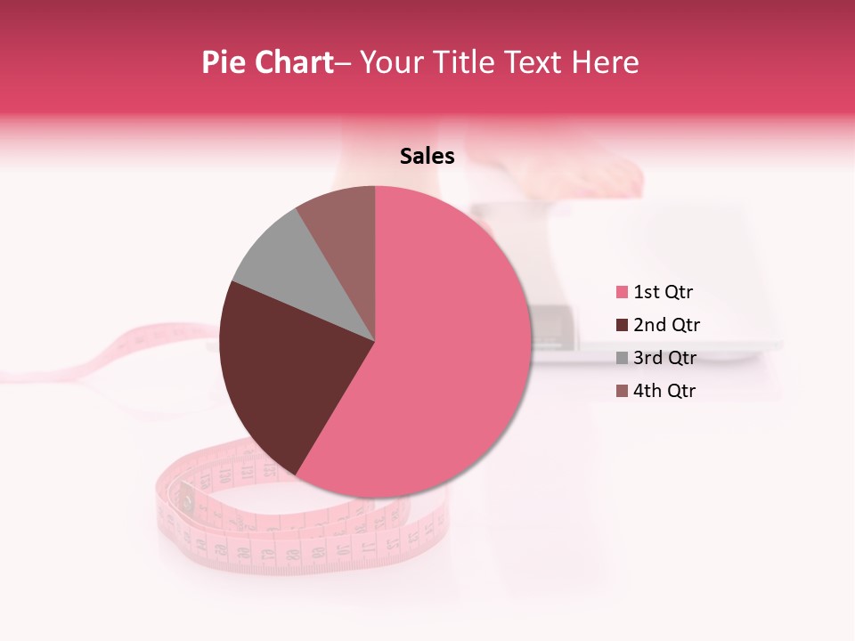 Girl Measures Weight PowerPoint Template