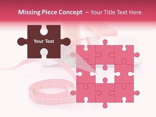 Girl Measures Weight PowerPoint Template