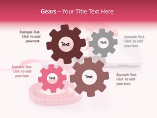 Girl Measures Weight PowerPoint Template