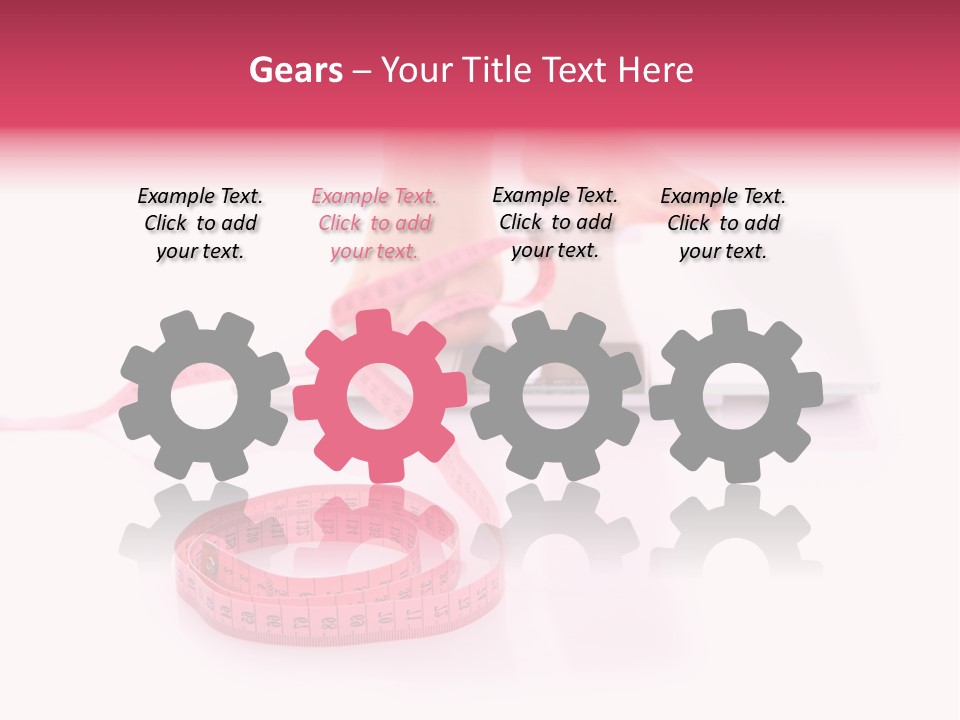 Girl Measures Weight PowerPoint Template