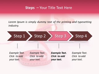 Girl Measures Weight PowerPoint Template