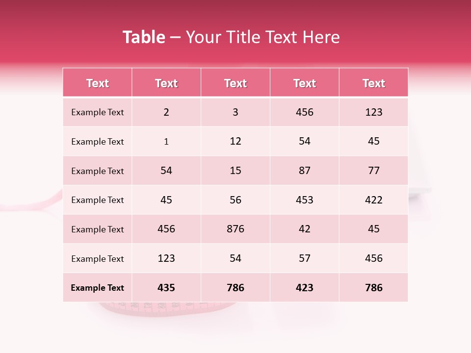 Girl Measures Weight PowerPoint Template