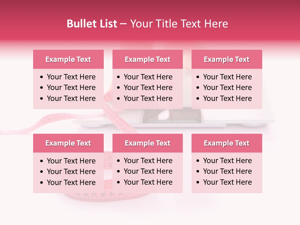 Girl Measures Weight PowerPoint Template