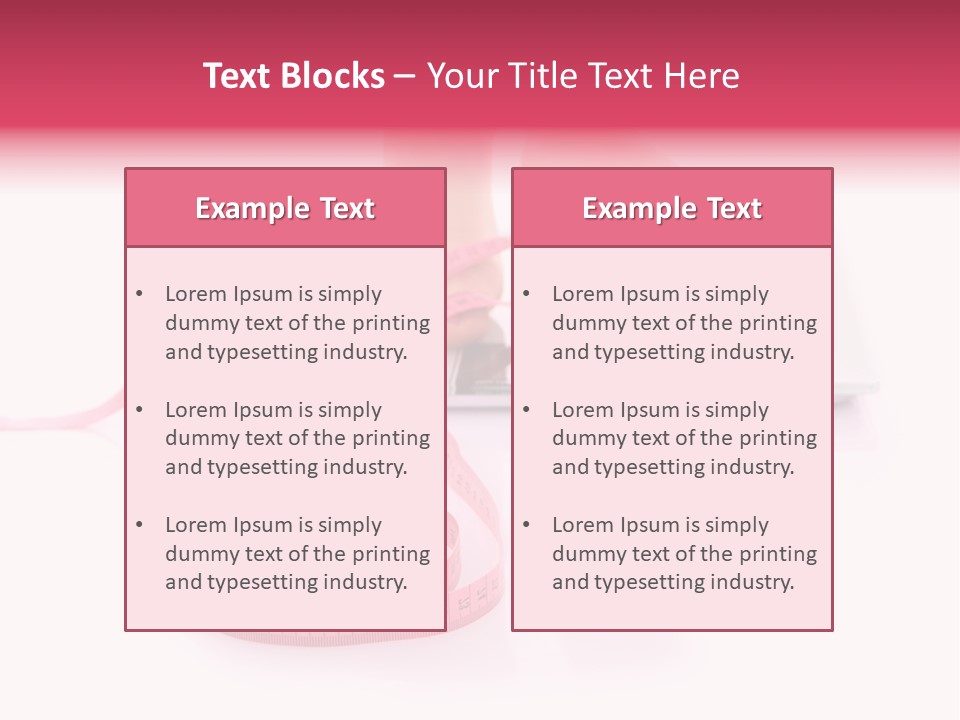 Girl Measures Weight PowerPoint Template